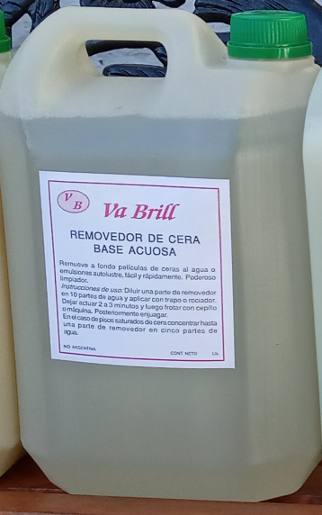 Removedor de cera de base acuosa